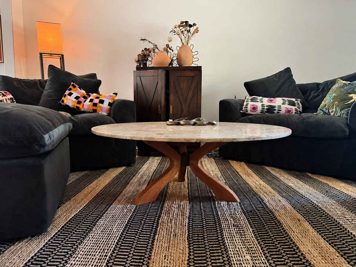 Viensan Heavy Duty Spider Table Base, Solid Wood Legs for Glass, Marble & Wood Tops, Dining, Coffee & Side Tables