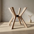 Viensan Solid  Wood Spider Table Legs, Heavy Duty Dining Table Base for Glass, Wood & Marble Tops, Side & Coffee Table