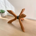 Viensan Heavy Duty Spider Table Base, Solid Wood Legs for Glass, Marble & Wood Tops, Dining, Coffee & Side Tables